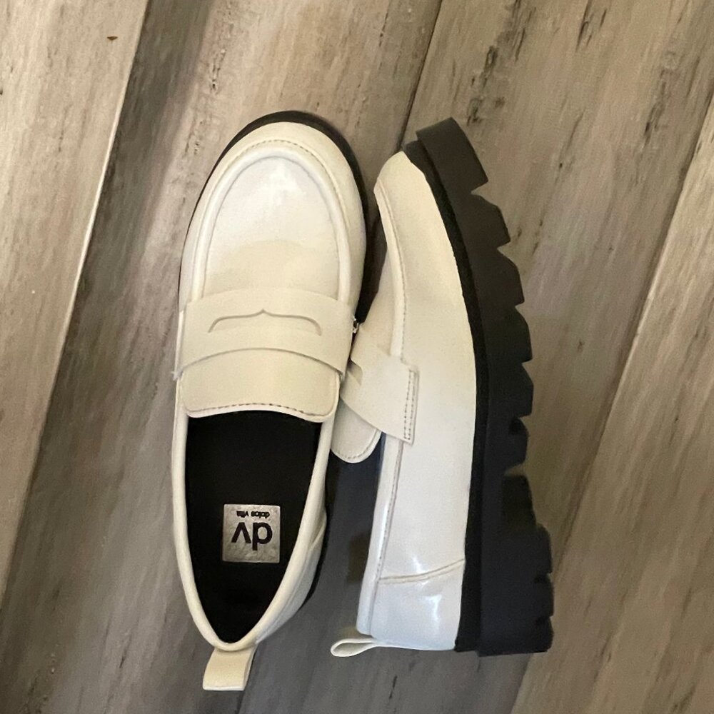 Dolce Vita White Loafers